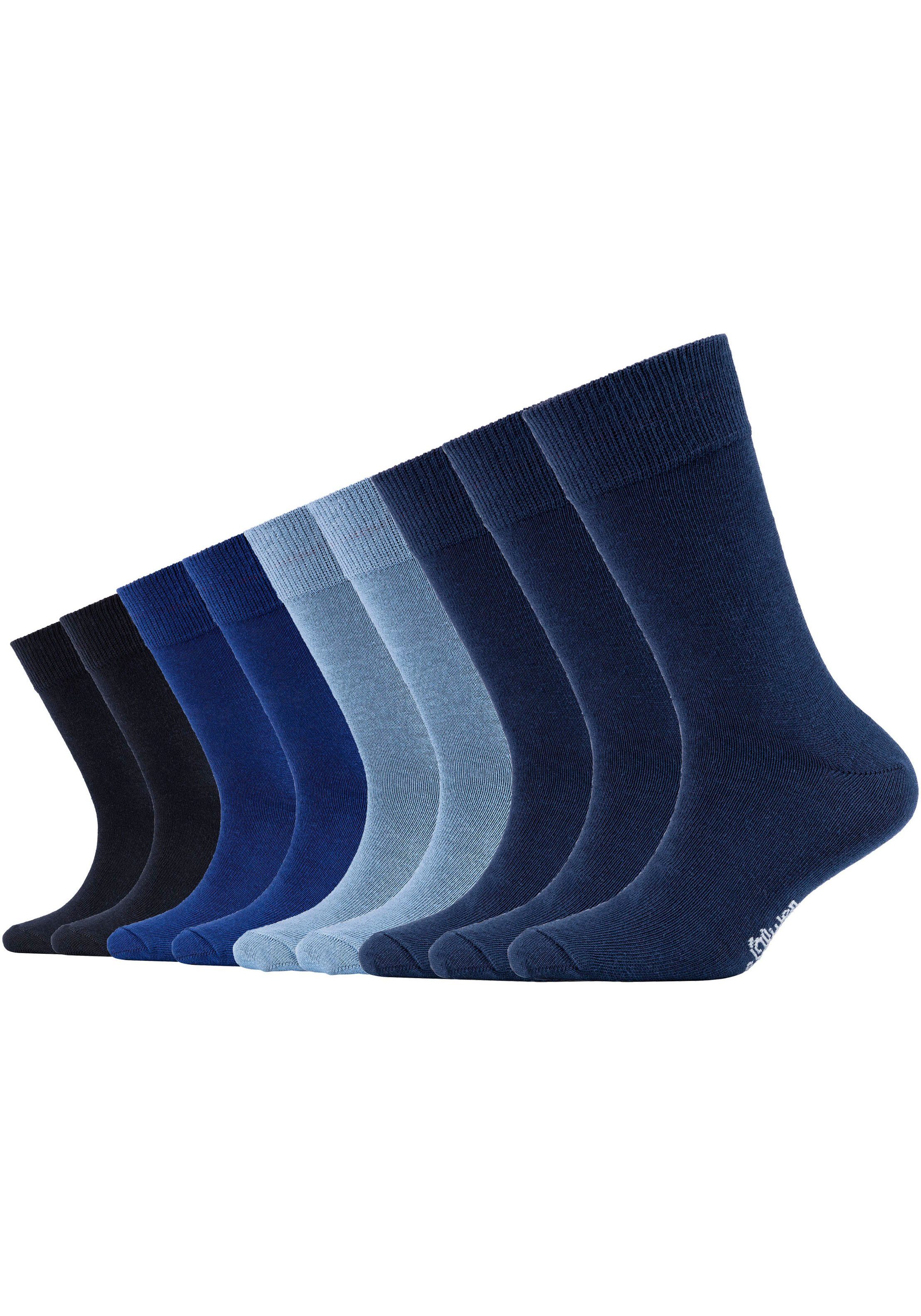 s.Oliver Socken (Packung, 9-Paar) Mittelhoch bis zur halben Wade