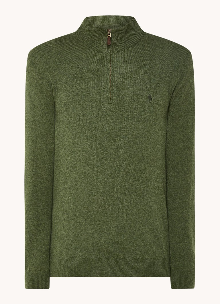 Ralph Lauren Fine-knit wool pullover with half zip
