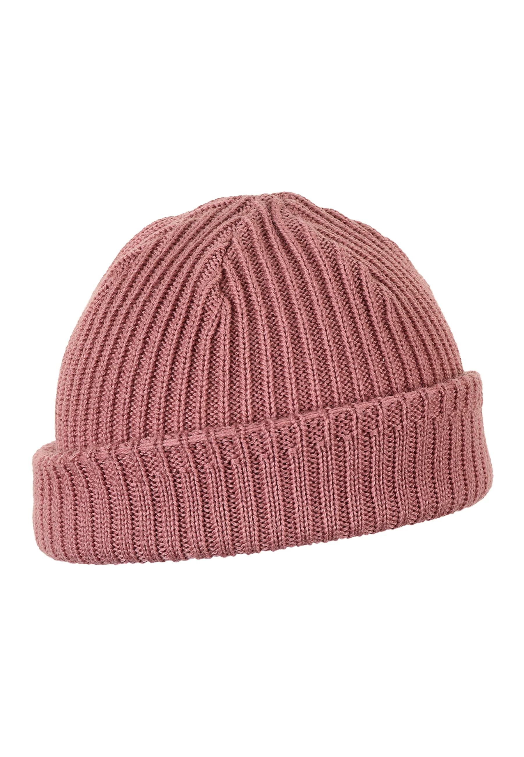Strickmütze Baby aus Merinowolle mit Umschlag