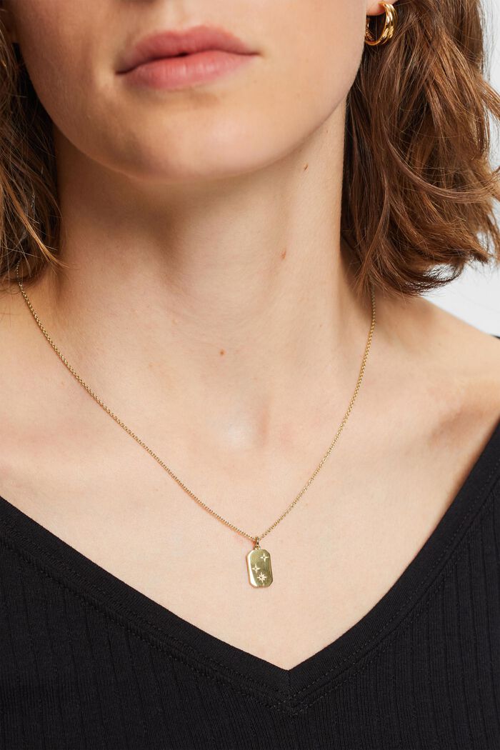 Kette mit Zirkonia-Anhänger, Sterling Silber