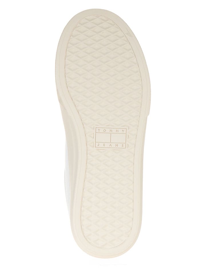 Tommy Hilfiger Shoes Leder-Sneakers in Weiß günstig kaufen