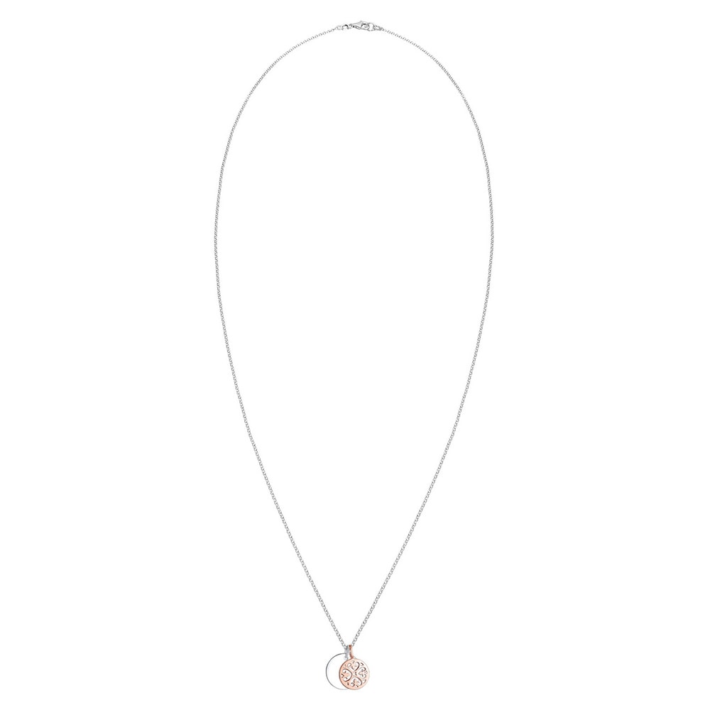 Elli Elli Collier Bi Color Ornament Kreis 925 Sterling Silber Bijoux