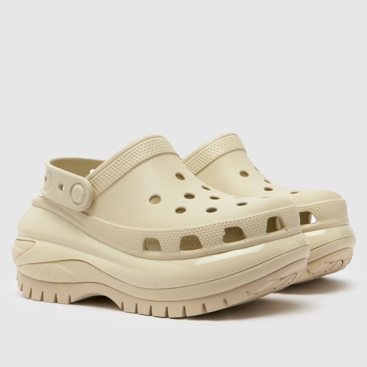 Crocs natural mega crush träsko Barnsandaler