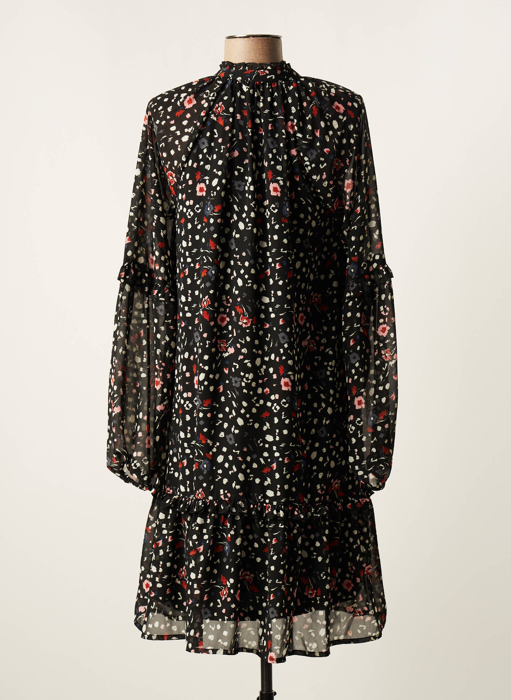 Vero Moda Robes Mi Longues Femme couleur noir
