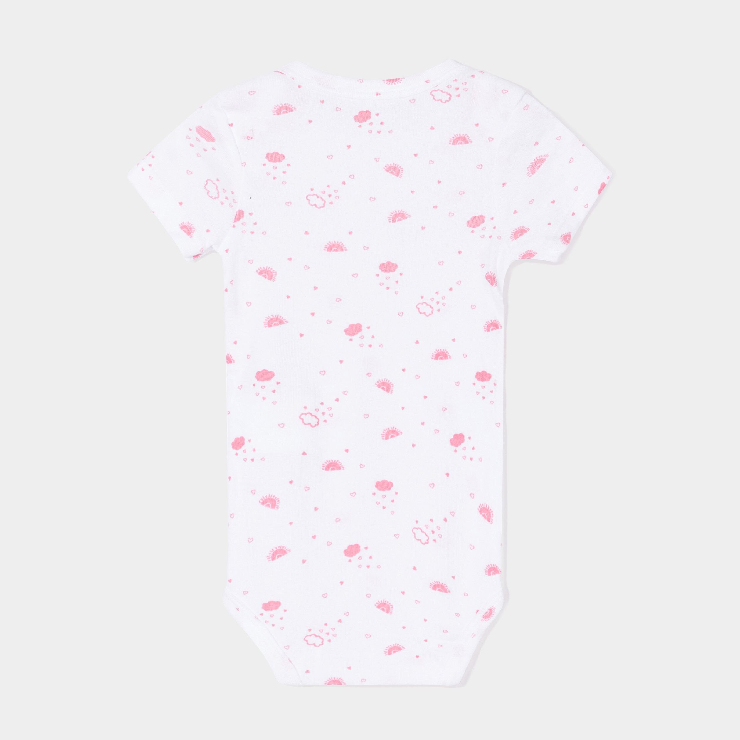 Lot 3 bodies US coton rose fushia bébé fille | La Halle