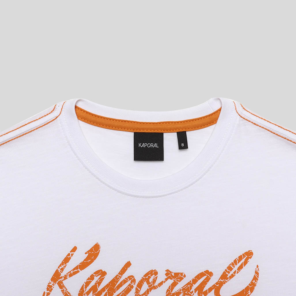 ORIAN  T-shirt blanc Garçon 100% coton