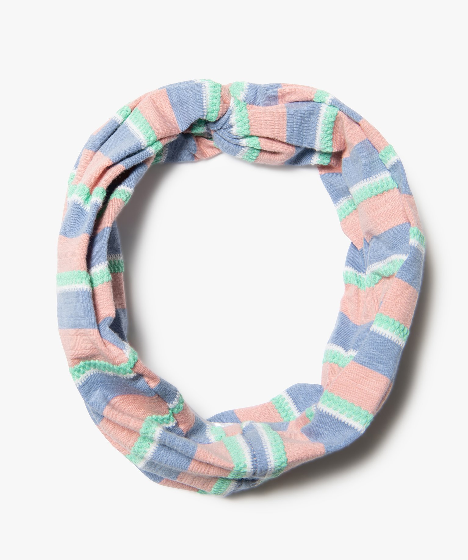 Bandeau cheveux femme à rayures bleu | GEMO