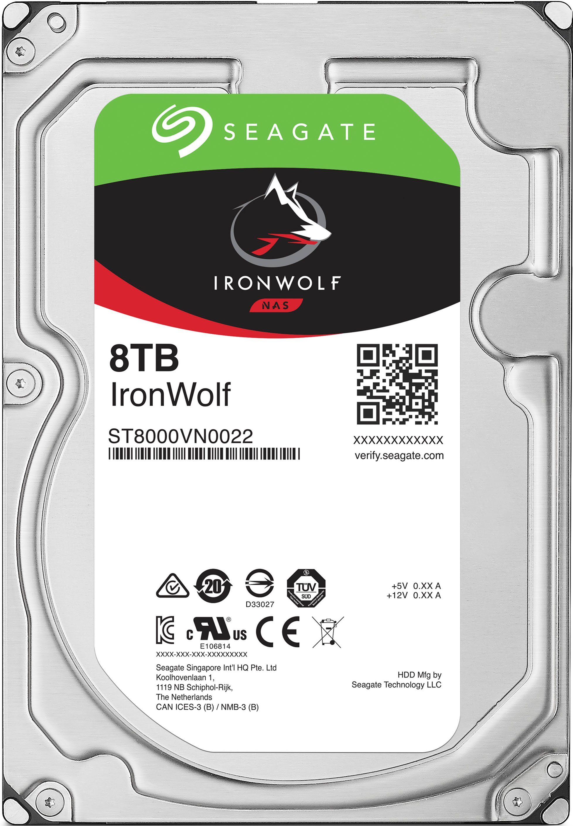 Seagate IronWolf HDD-NAS-Festplatte (8 TB) 3,5