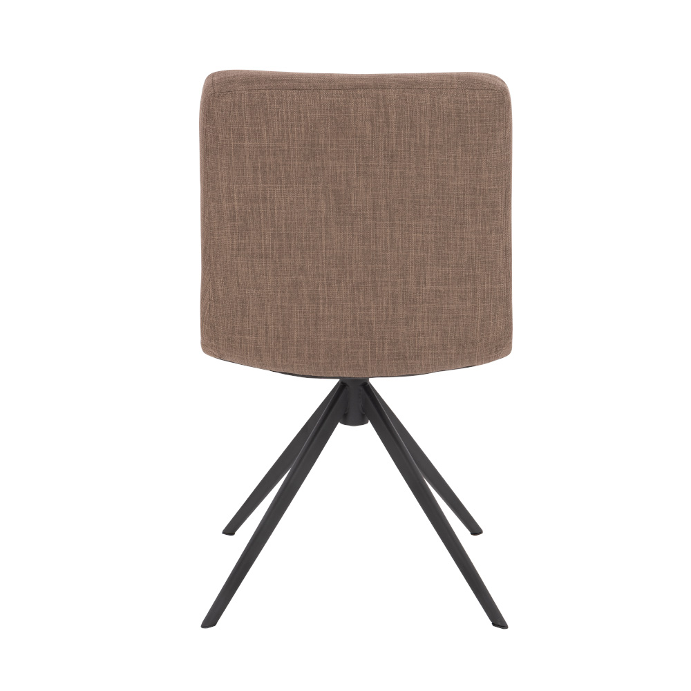 Home Deluxe Esszimmerstuhl drehbar 2er Set NODA – Webstoff Grau / Braun