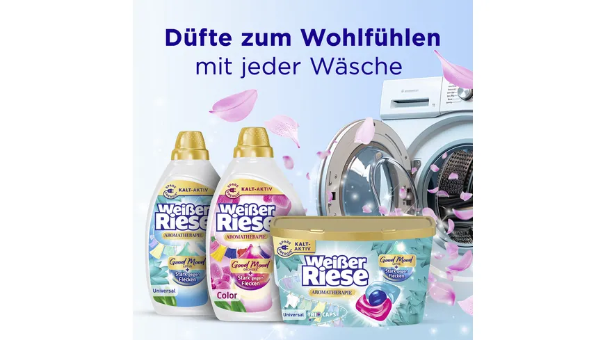 Weißer Riese Vollwaschmittel Universal Trio-Caps Floral Sensation Lotus 216 g