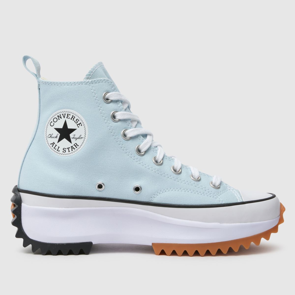 Converse Run Star Hike Hi cipők halványkék színben