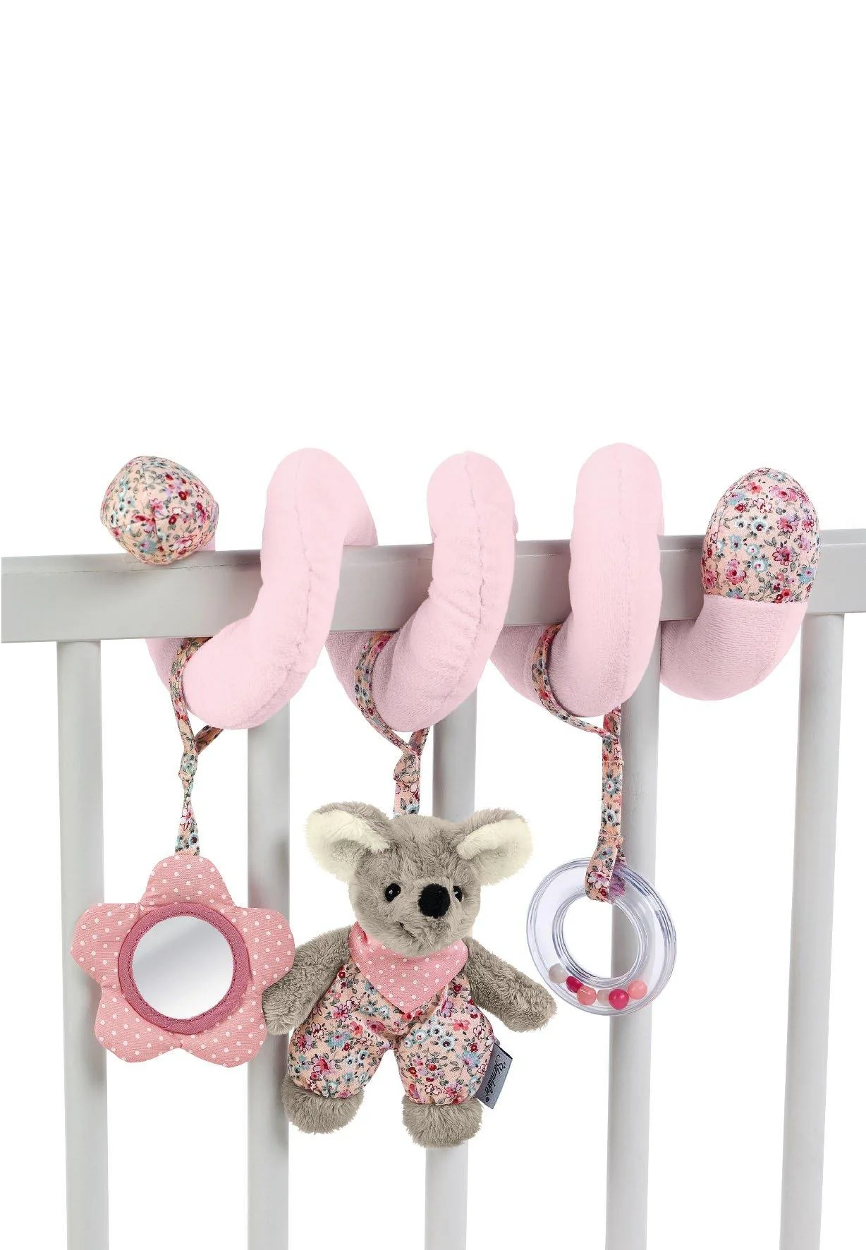 Spielzeugspirale Maus Mabel in Rosa, 26 cm