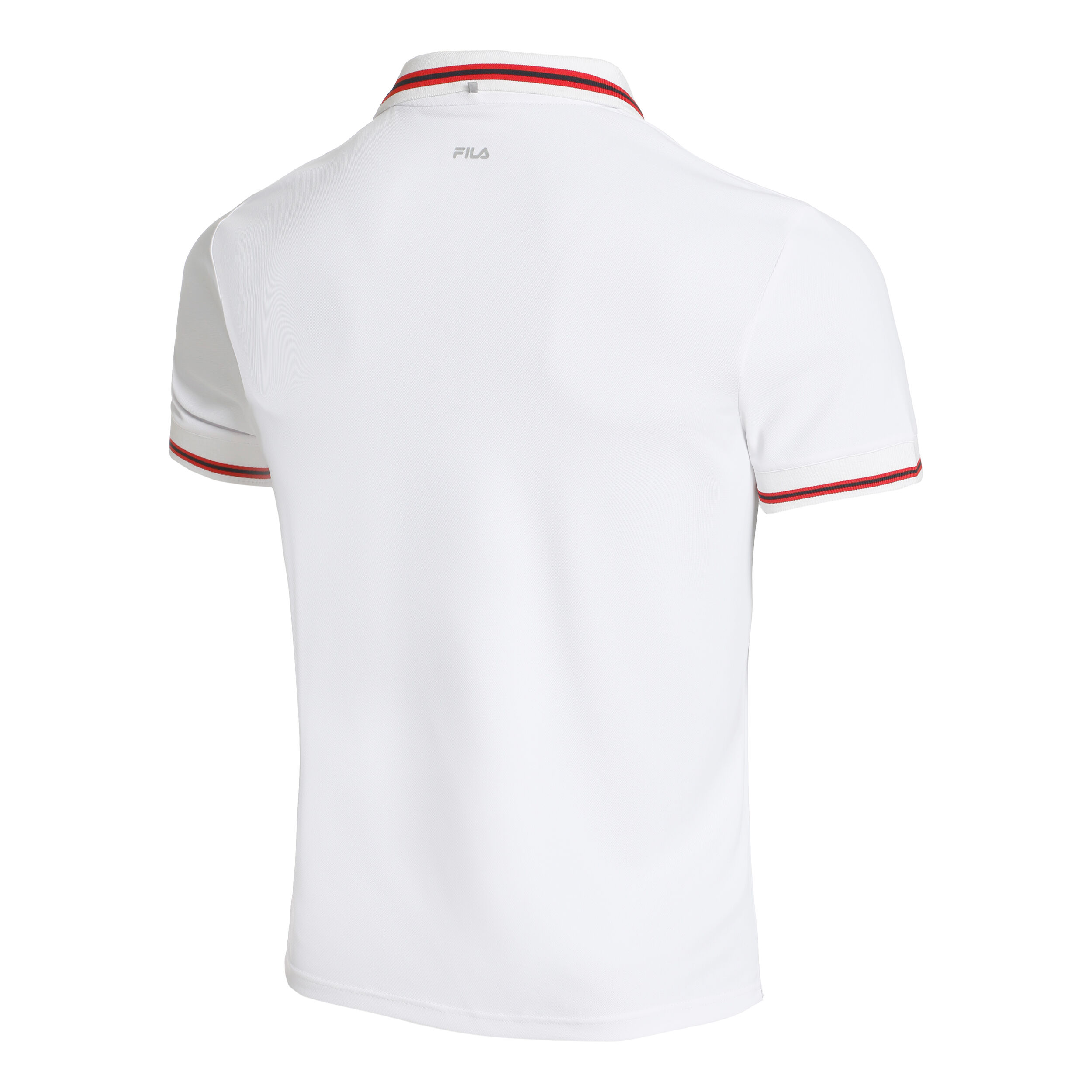 Core Button Piro Polo Herren - Weiß, Rot