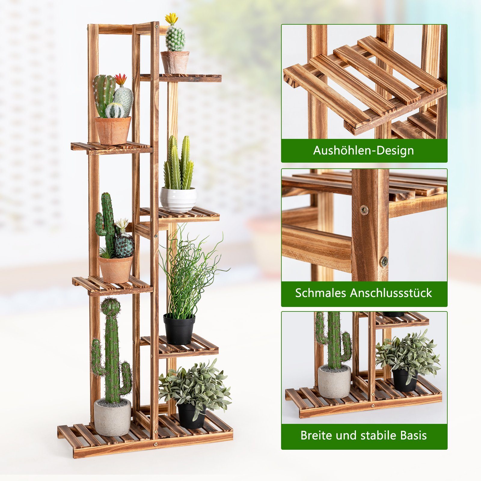 COSTWAY Pflanzentreppe, 6 Ebenen