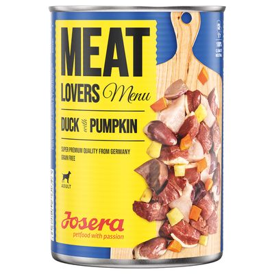 6 x 400 g Josera Meatlovers + 900 g SensiPlus Trockenfutter gratis!