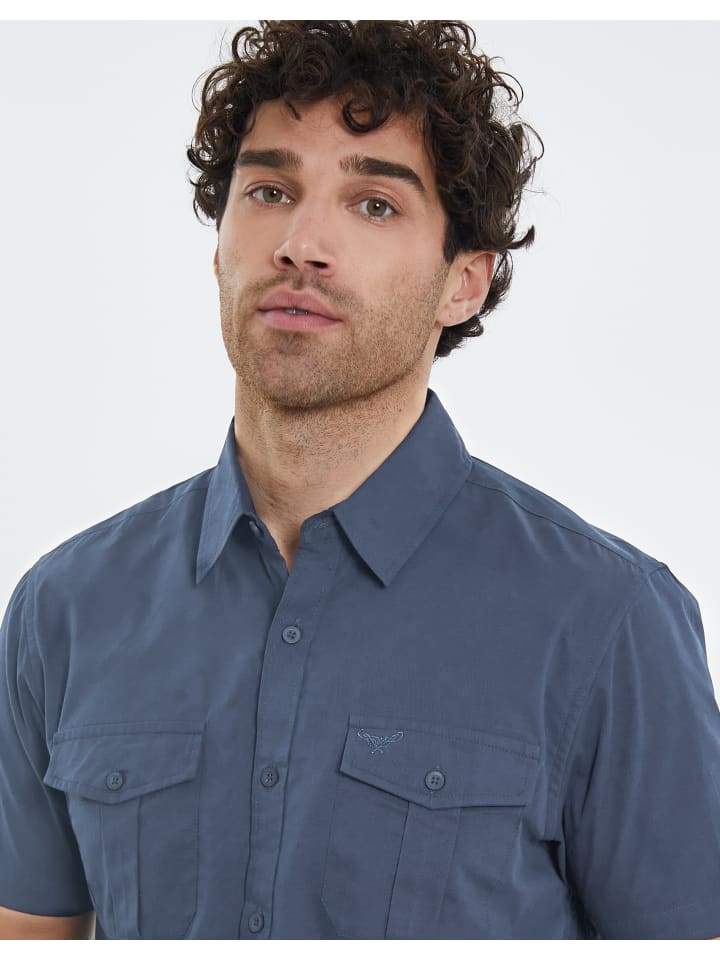Threadbare Kurzarmhemd THBFurore in Dusky Blue günstig kaufen