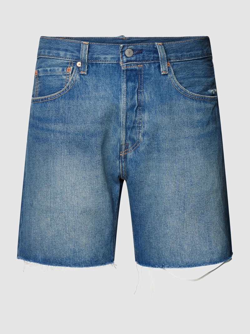 Jeansshorts mit Label-Details in jeans