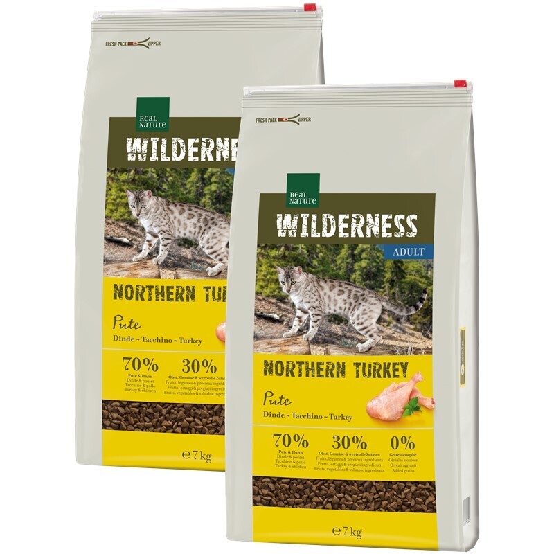 REAL NATURE Trockenfutter REAL NATURE WILDERNESS Northern Turkey Adult 2x7 kg