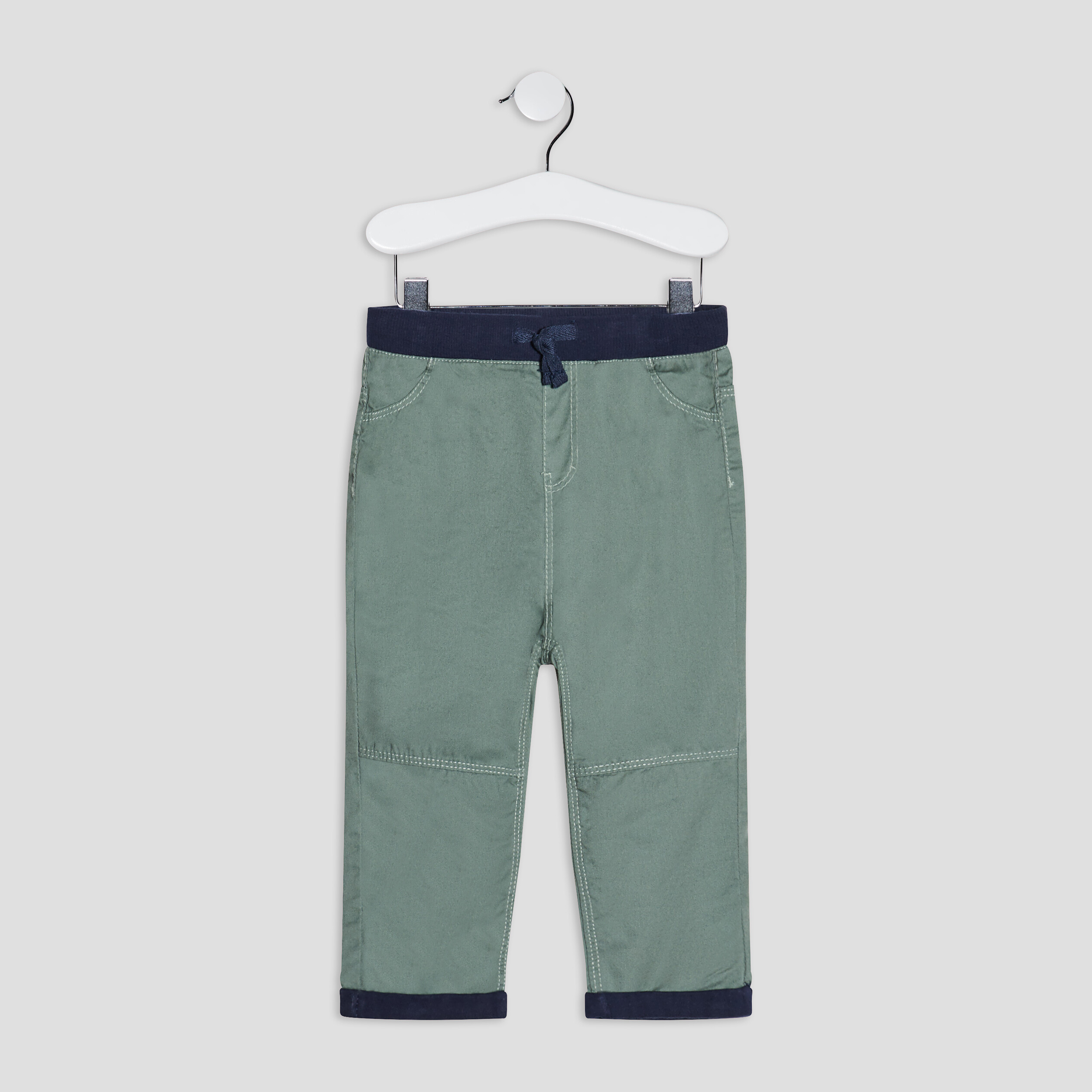 Pantalon droit vert kaki bébé garçon | La Halle