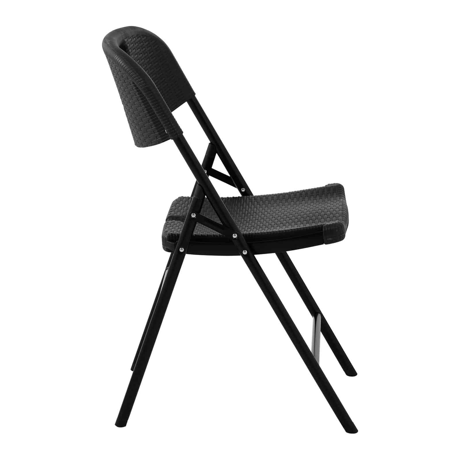 Royal Catering Faltstuhl 4er-Set Klappstühle Faltstuhl Stuhl klappbar 180 kg Stahl Polyethylen