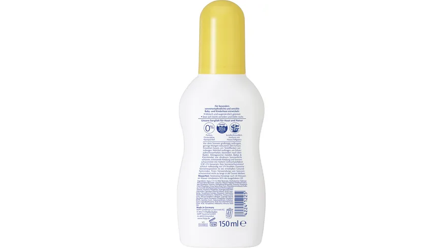 HiPP Babysanft Sonne Sonnenspray, LSF 50+ 150 ml