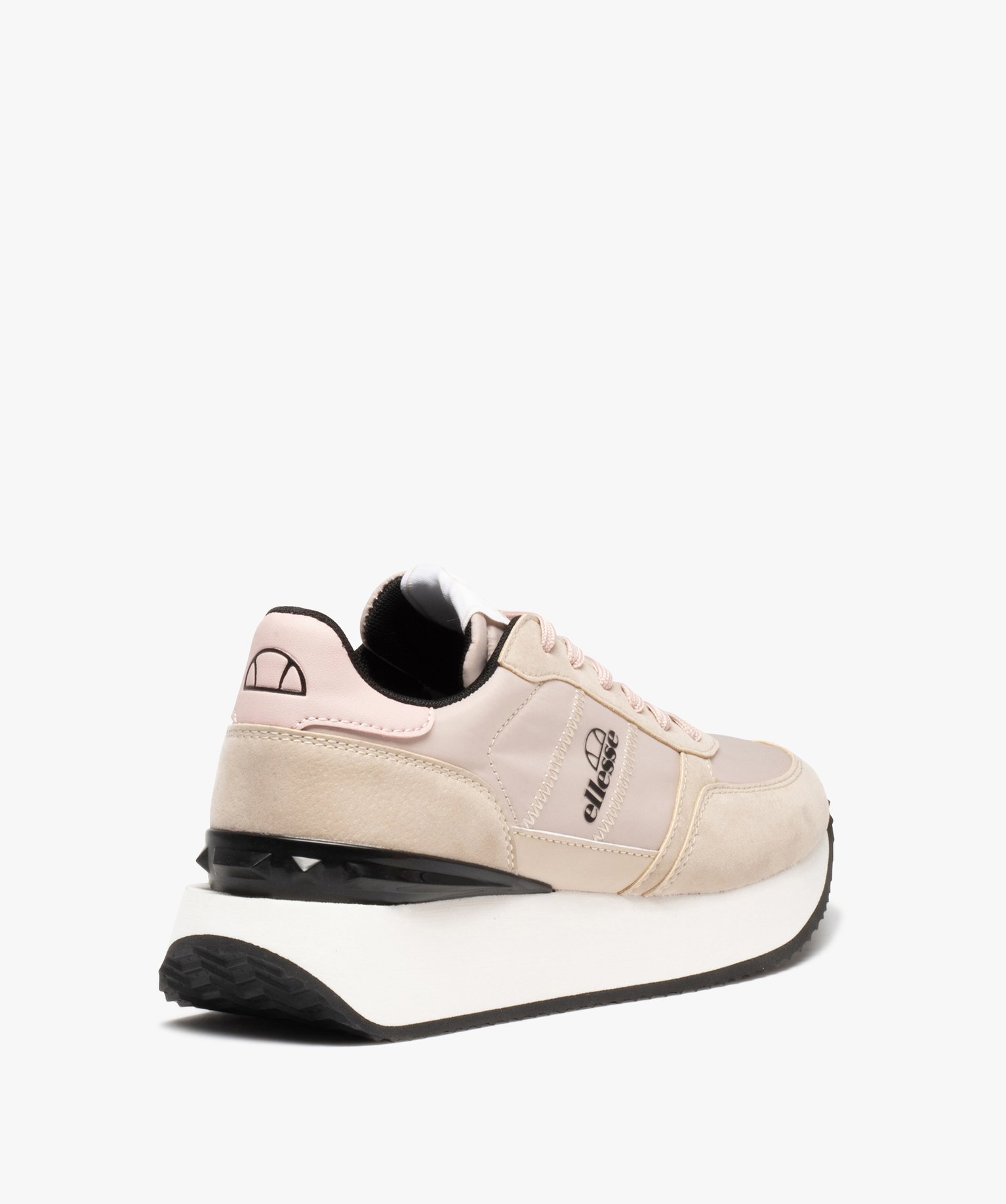 Baskets femme dessus en tissu avec semelle épaisse - Ellesse beige | GEMO