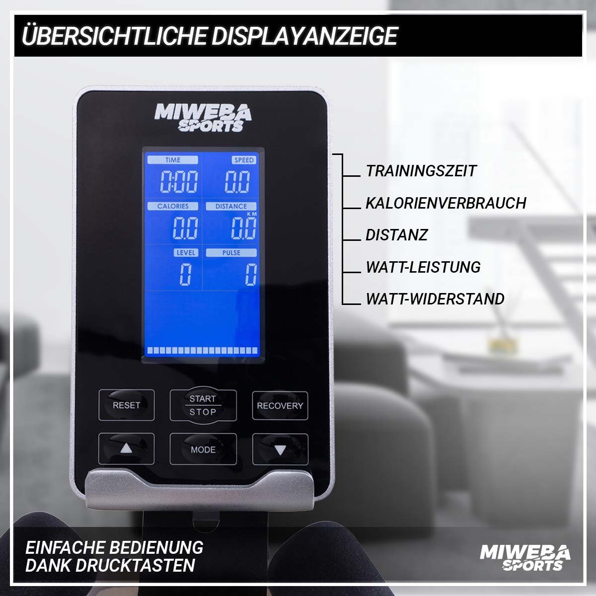 Miweba Sports Speedbike Profi Speedbike MS700 inkl. Flaschenhalter - 20 Kg Schwungmasse (Sportgeräte für zu hause, Heimtrainer Fahrrad, Trimmrad, Fahrradtrainer, Fitness Rennrad Training, Cardio, Indoor Cycle, Sport, Ganzkörpertraining, 3-tlg., Zwift