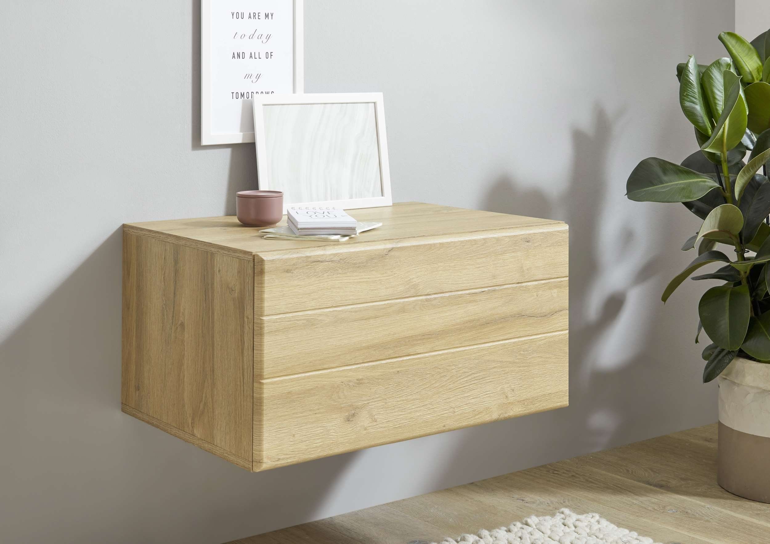 Stylefy Wohnwand Keymen, (Set (5-St), Wohnzimmer-Set), 5-teilig, mit Push-to-Open, MDF, variabel hängbar, Modern Design