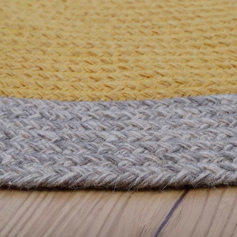 Tapis laine tressée 120cm NOLAN