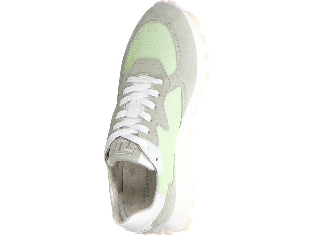 TAMARIS Freizeit Schnürer khaki sage combi