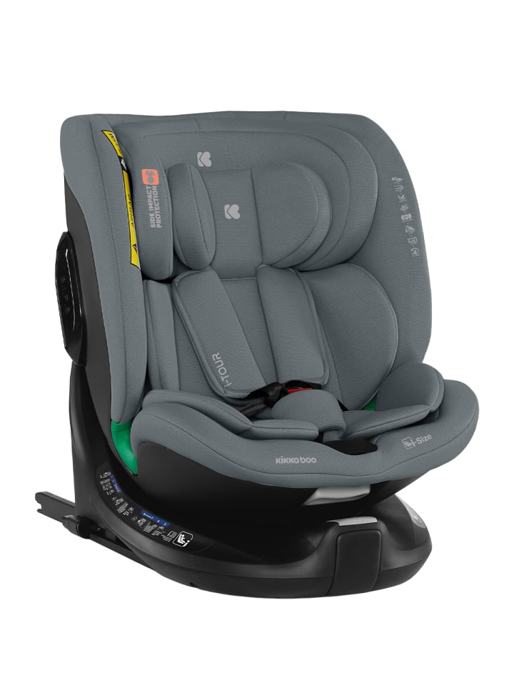 Kikkaboo Kindersitz i-Tour i-Size in grau günstig kaufen onesize