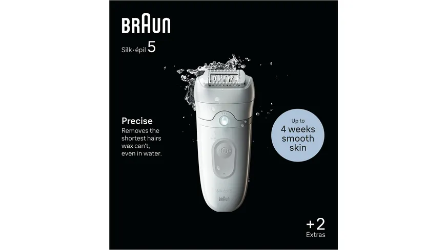 BRAUN Epilierer Silk-épil 5, 5-011 Weiß / Grau