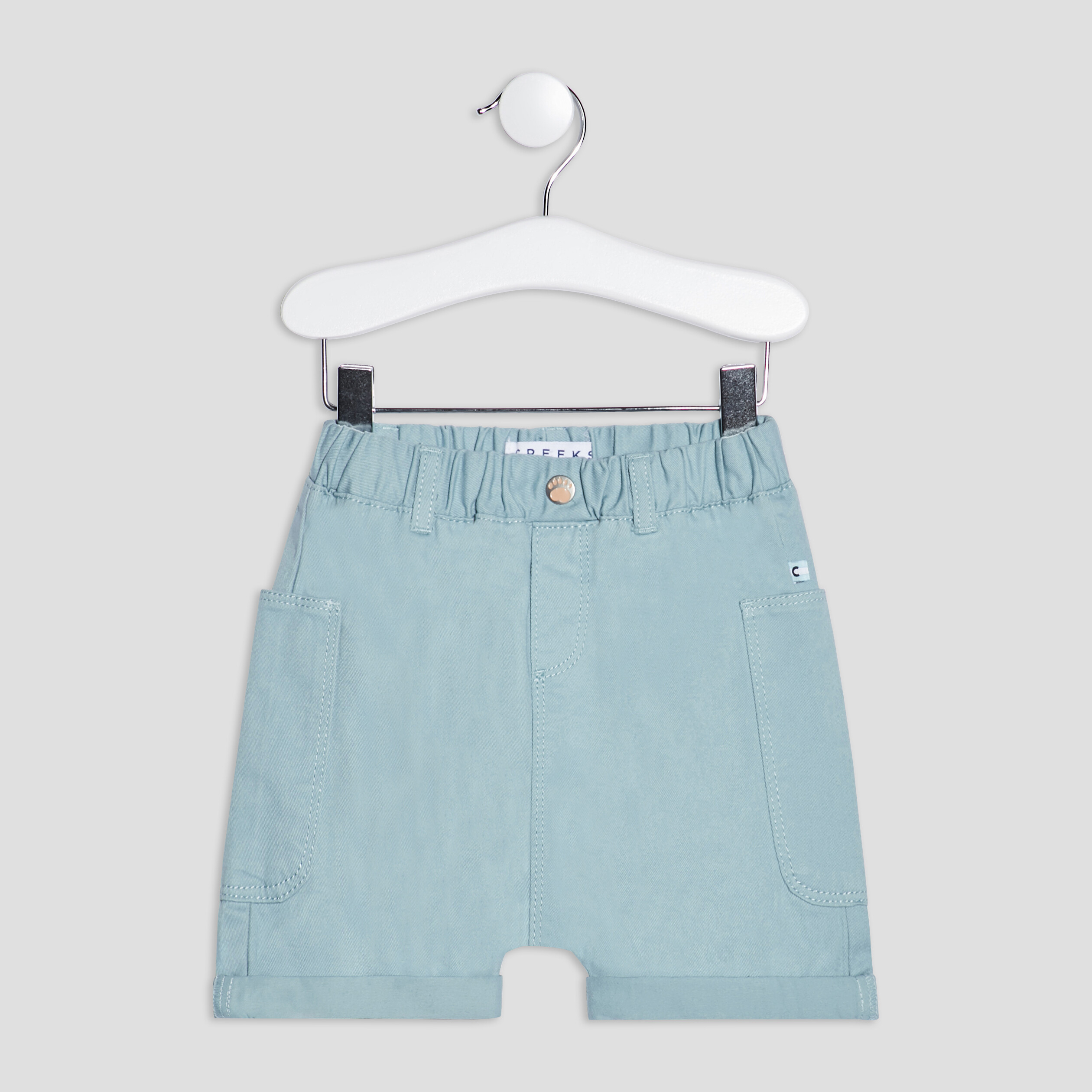 Short droit Creeks bleu turquoise bébé garçon | La Halle