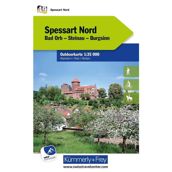 SPESSART NORD NR. 49 OUTDOORKARTE DEUTSCHLAND 1:35 000 - Wanderkarte