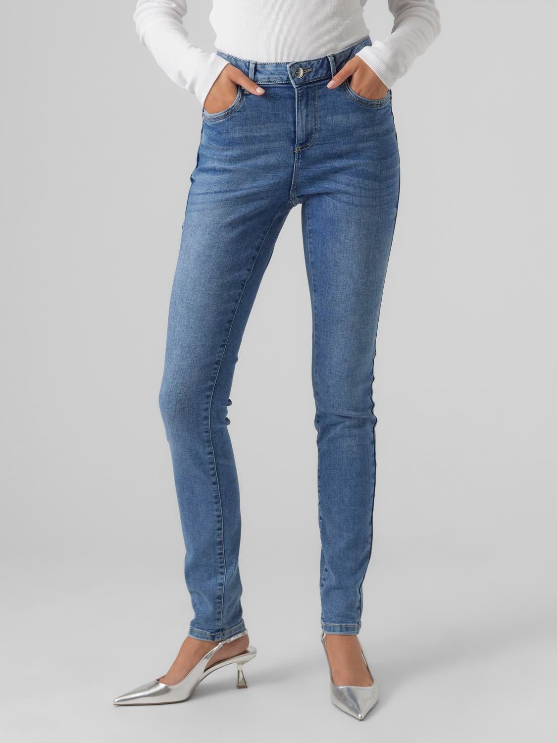 VMALIA Mid Rise Slim Fit Jeans