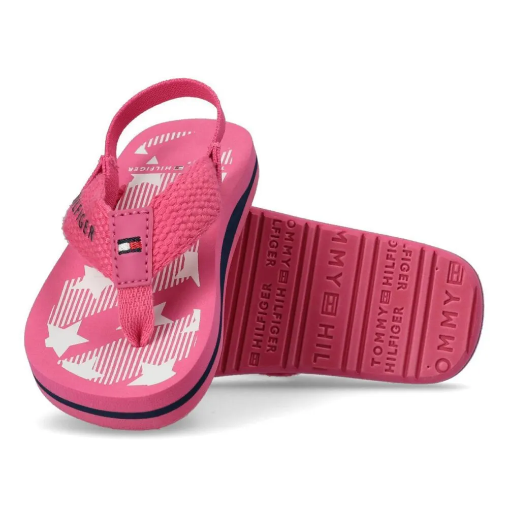 Tommy Hilfiger Logo Print Flip Flop T1A0-30881-0058313 / pink