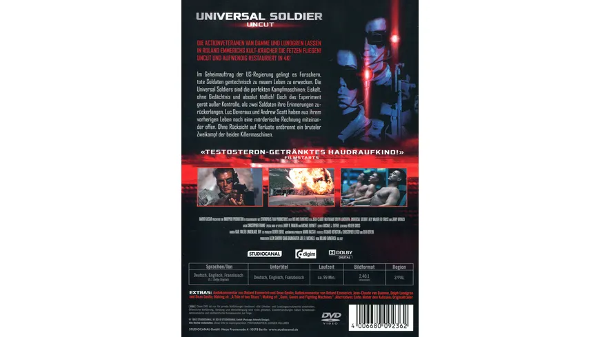 Universal Soldier / Uncut / Digital Remastered