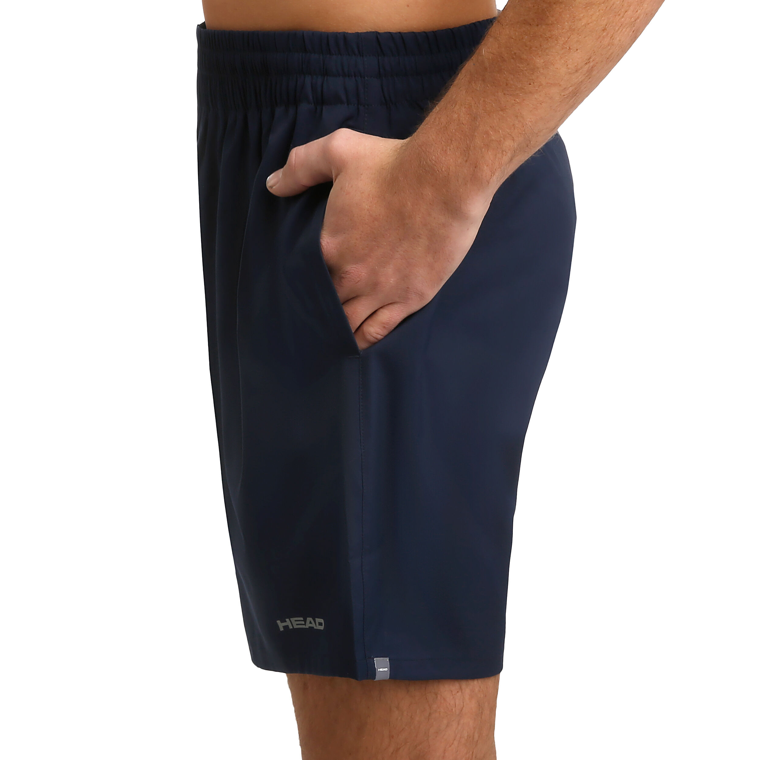 Club 7in Shorts Herren - Dunkelblau, Silber