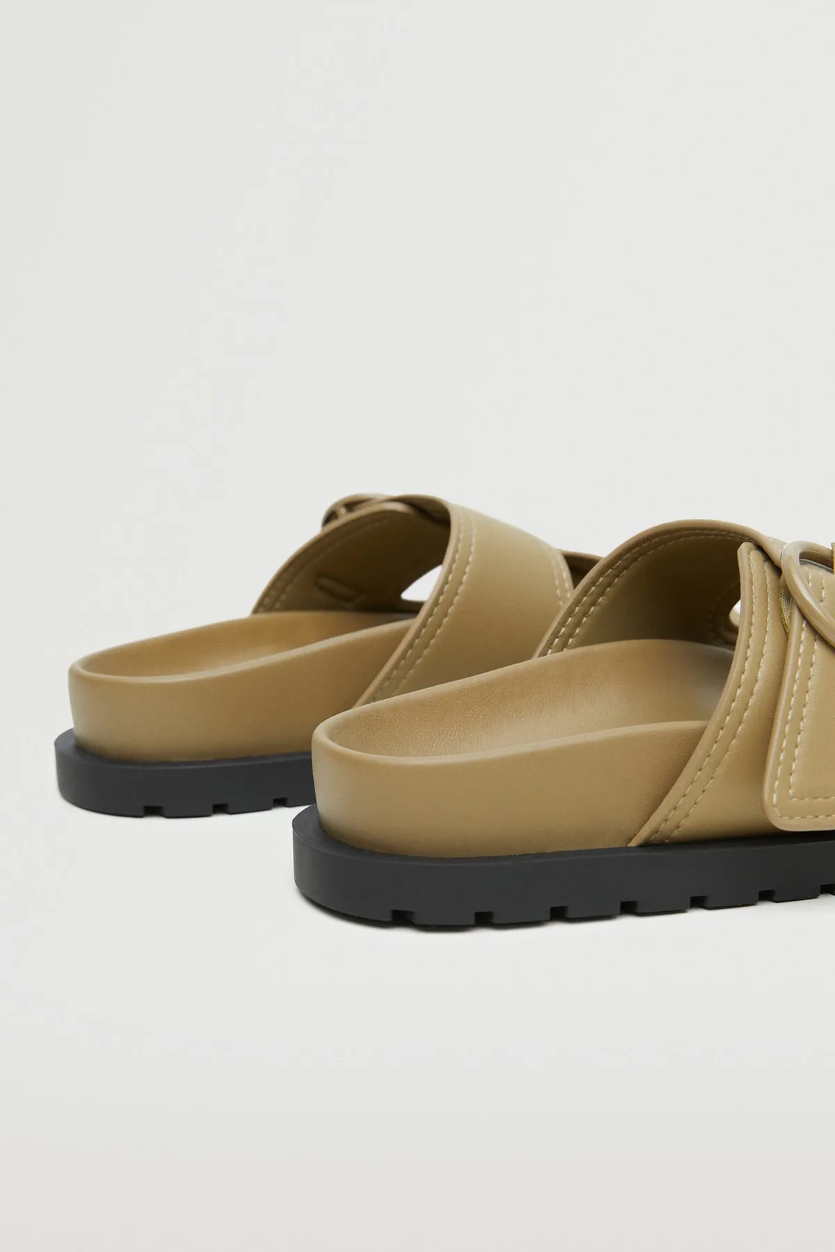 MANGO  Sandalette - Beige - Flacher Absatz