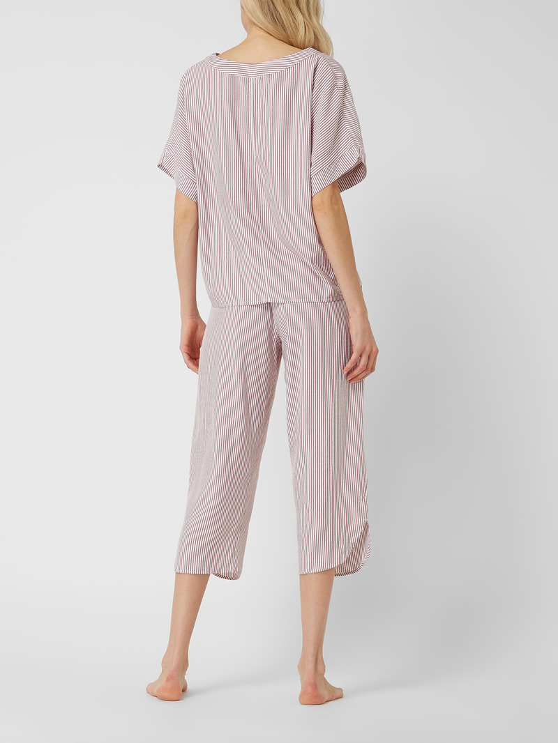 Pyjama aus Seersucker in rot