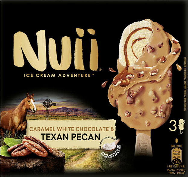 Nuii Eiscreme Caramel White Chocolate & Texan Pecan