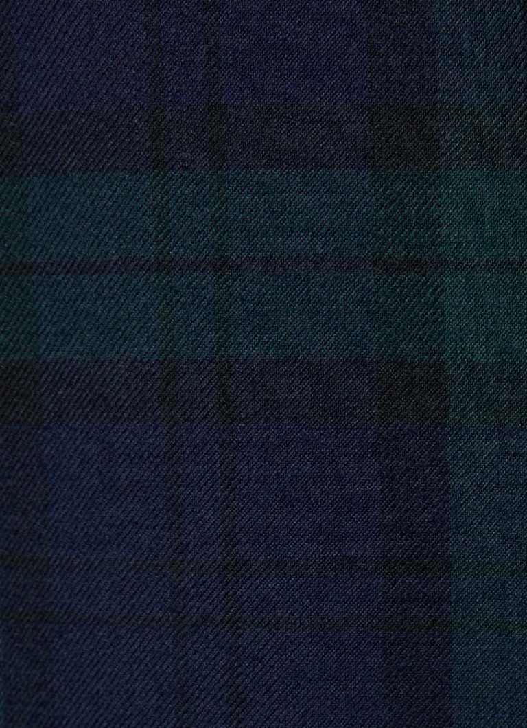 Ralph Lauren double-breasted blazer with check pattern and flap pockets