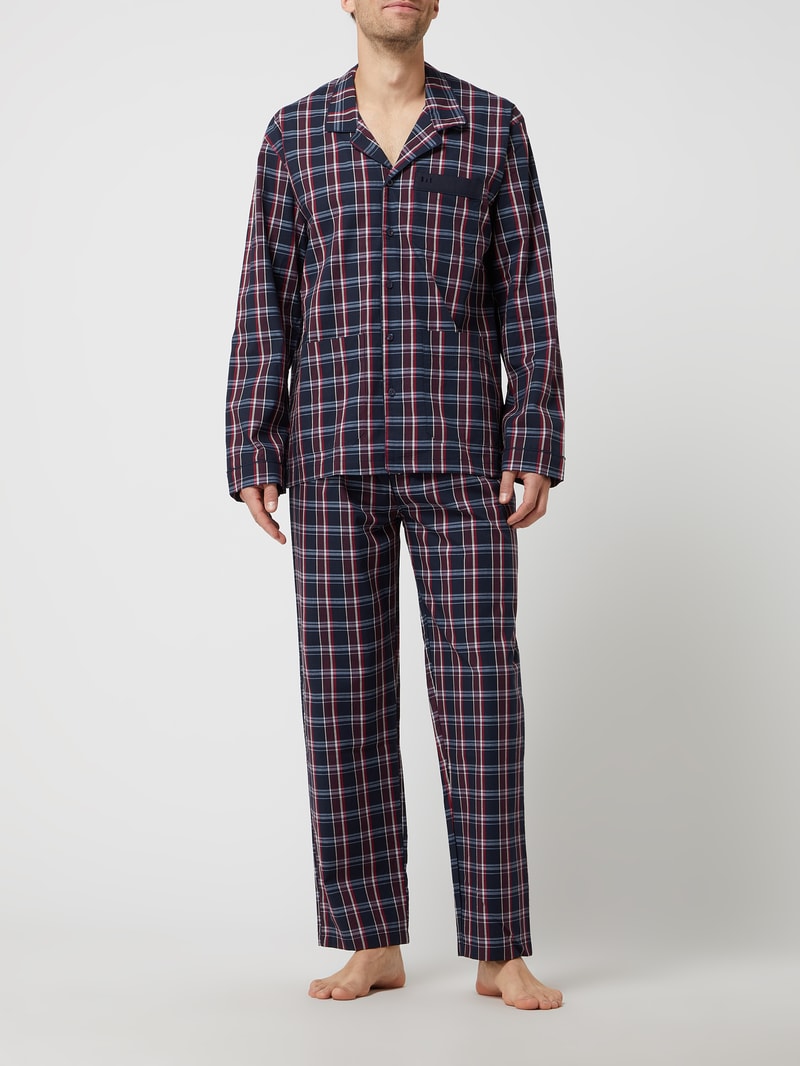 Pyjama aus Baumwolle in dunkelblau