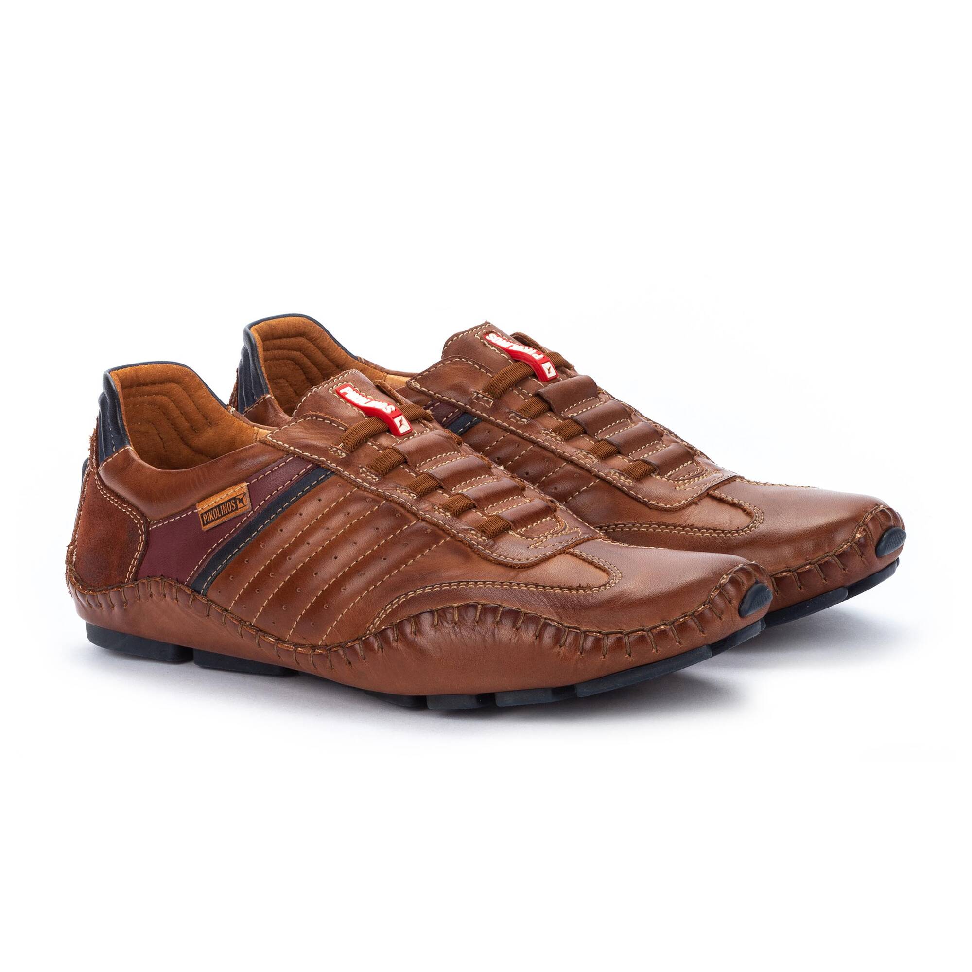 Buty sportowe męskie z gumką - SKÓRA