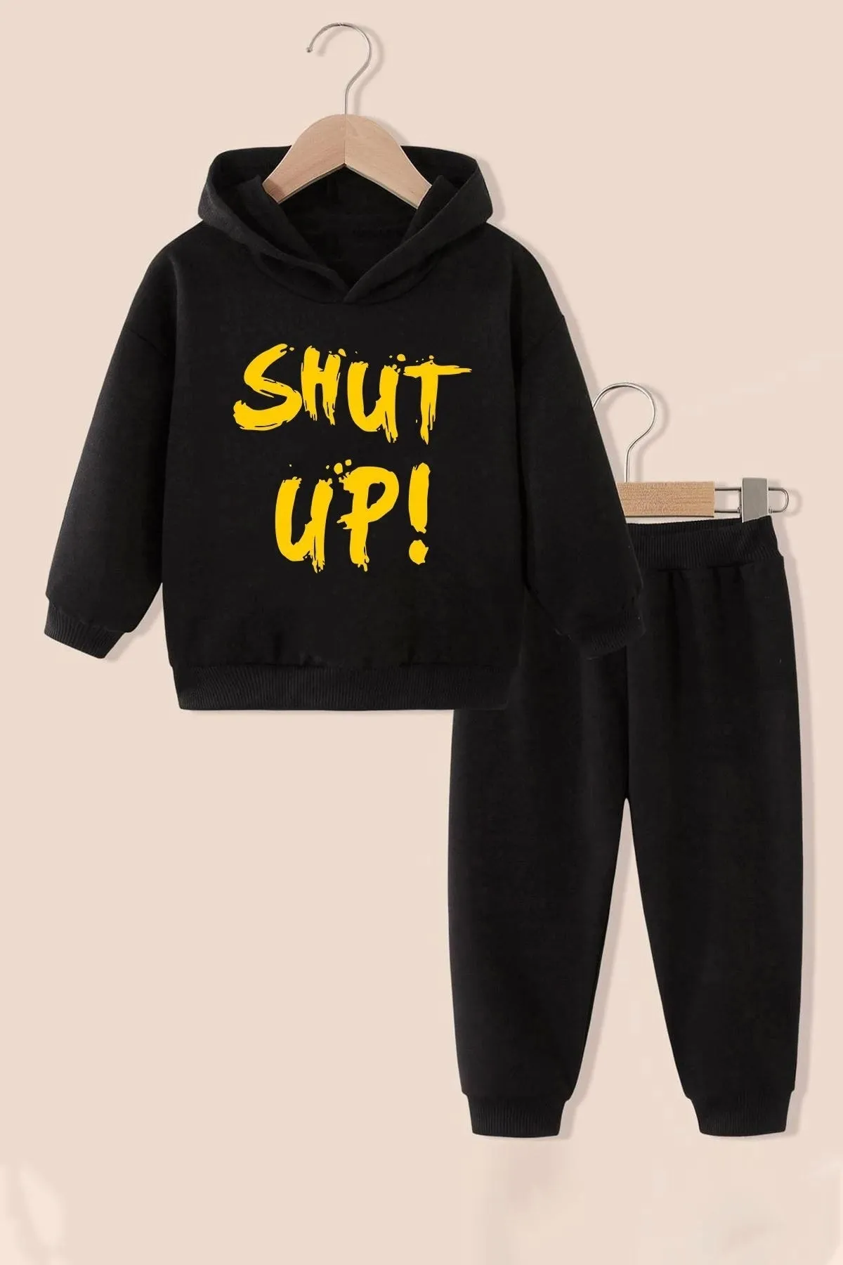 uyguntarz  Kinder-Trainingsanzug-Set „Shut Up“.