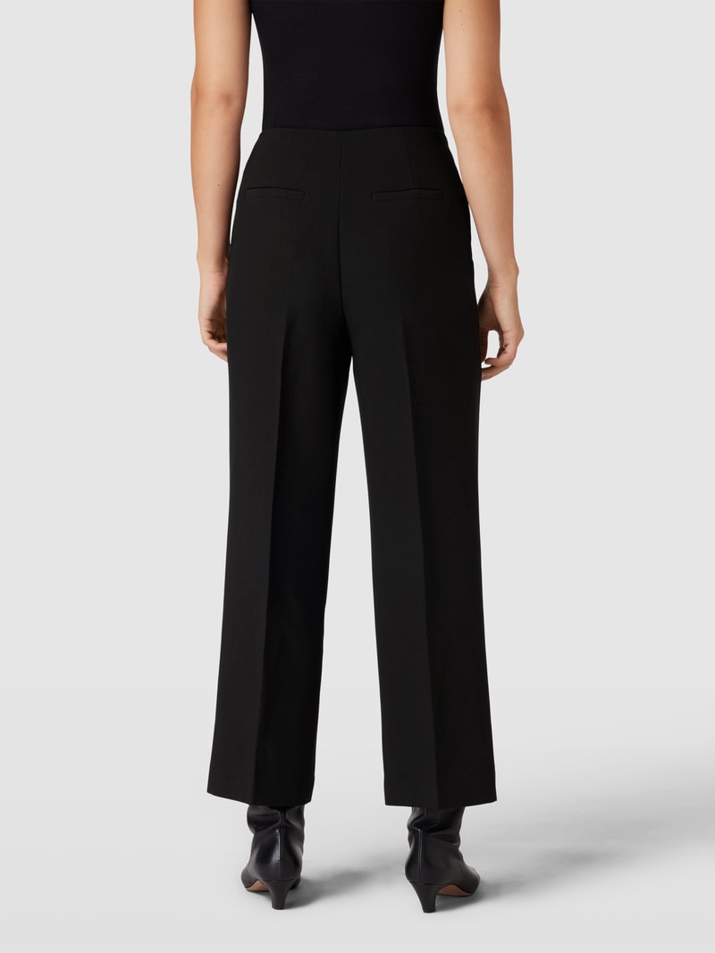 Stoffhose mit Gürtel Modell 'BUCKLE' in schwarz