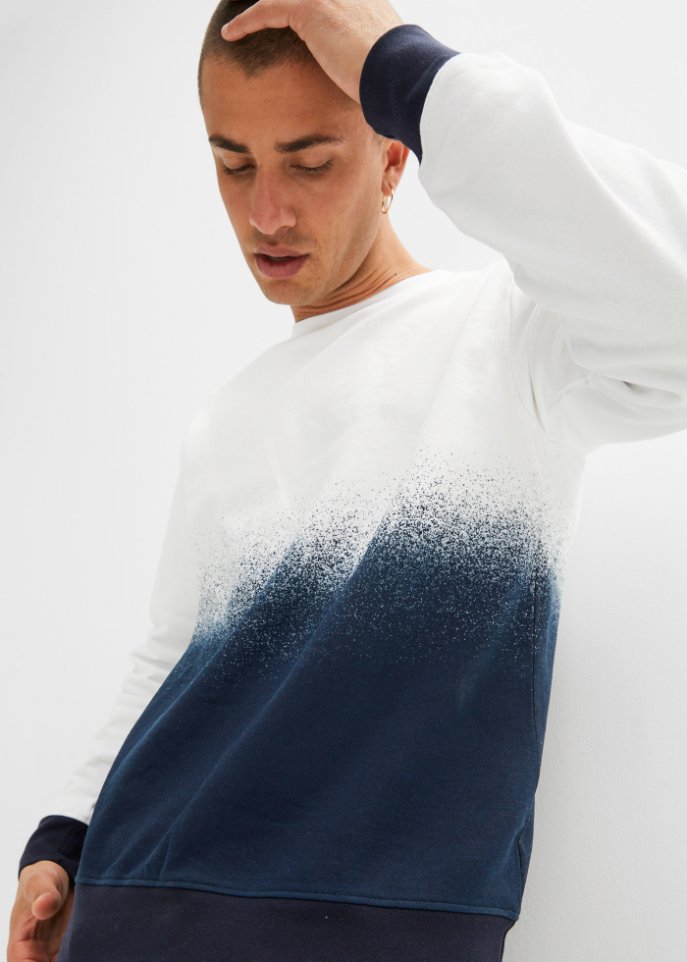 Sweatshirt mit recyceltem Polyester, Farbverlauf