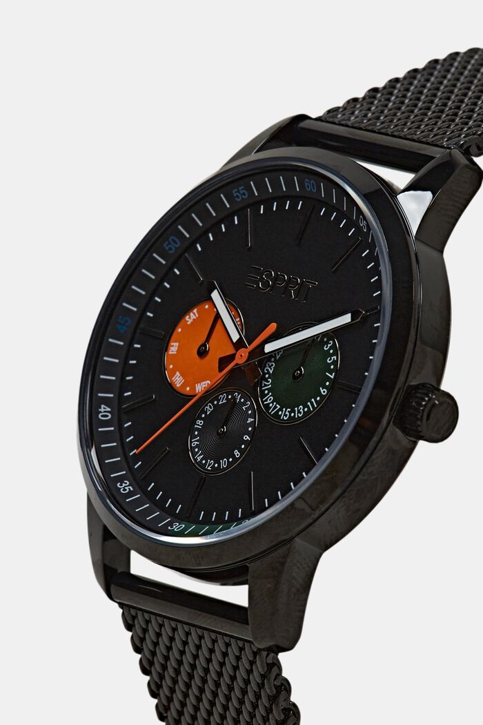 Armbanduhr mit Milanaiseband aus Edelstahl