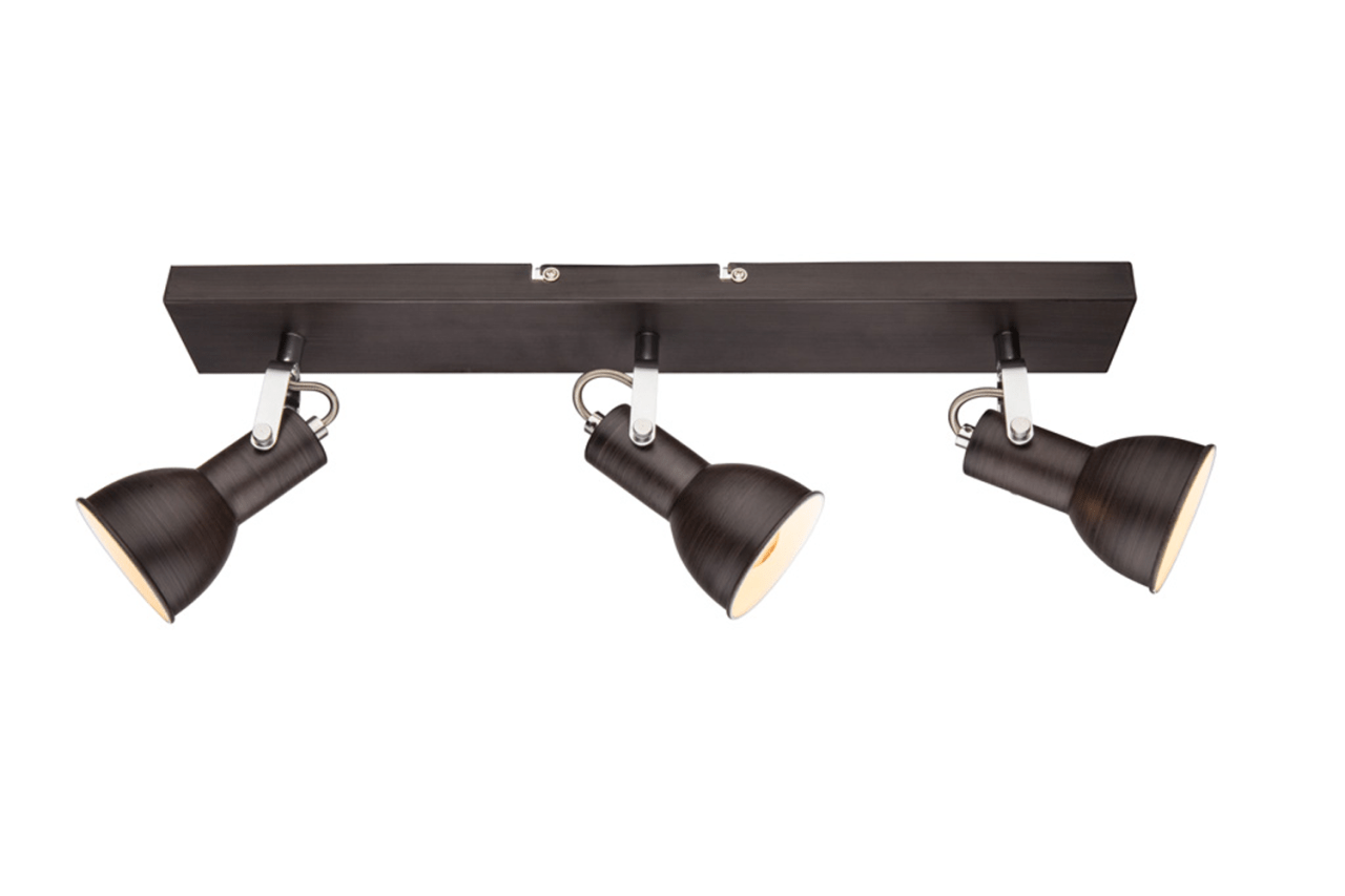 Globo Lighting - FARGO - Strahler Metall braun, 3x E14