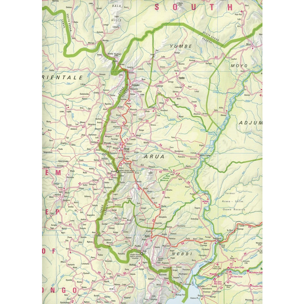 Nelles Map Uganda 1:700 000 - Reiseführer